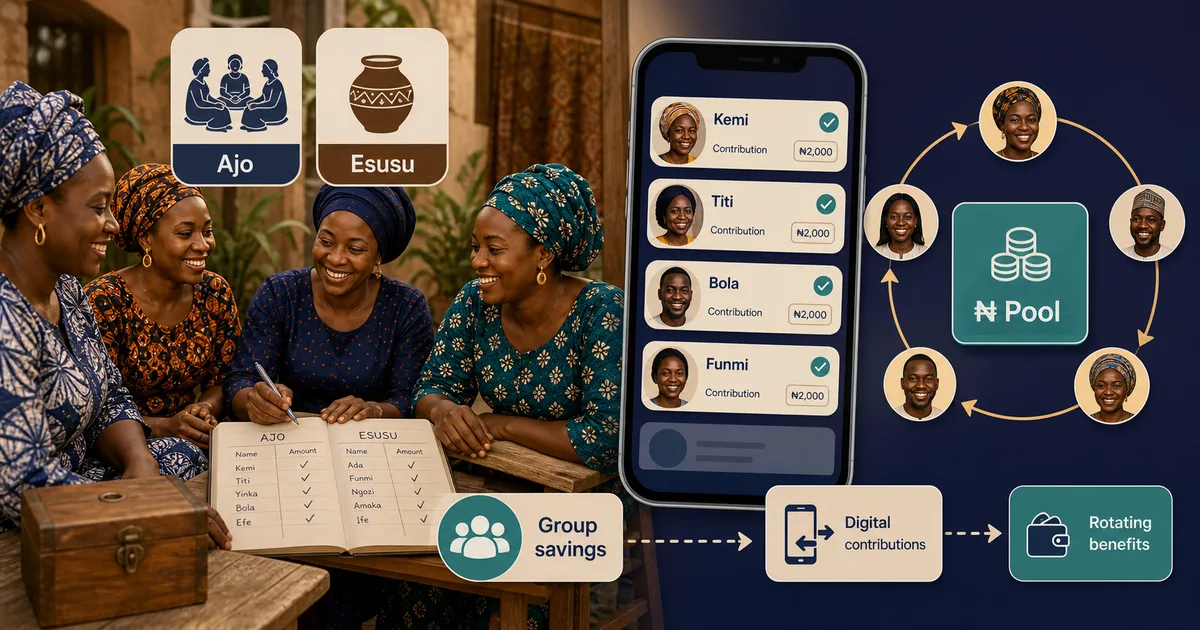 Goodiebag blog image for Ajo/Esusu in the Digital Age: How Group Savings Are Evolving, showing Nigerian social gifting and Naira claim context.