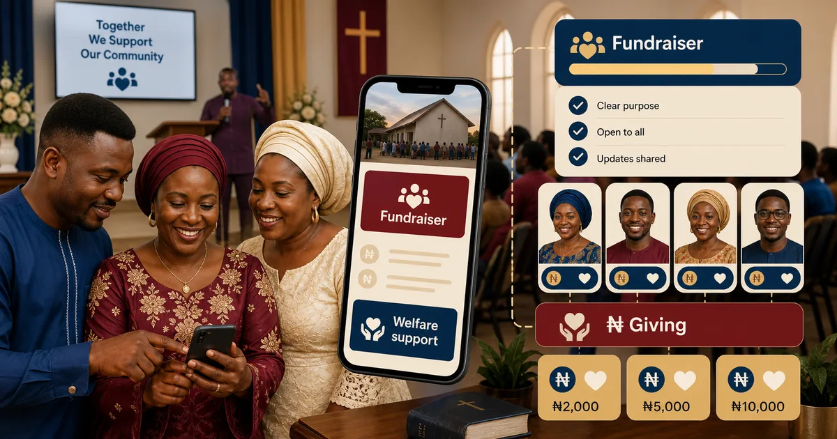 Goodiebag blog image for How to Run a Church Giveaway or Fundraiser Online in Nigeria, showing Nigerian social gifting and Naira claim context.