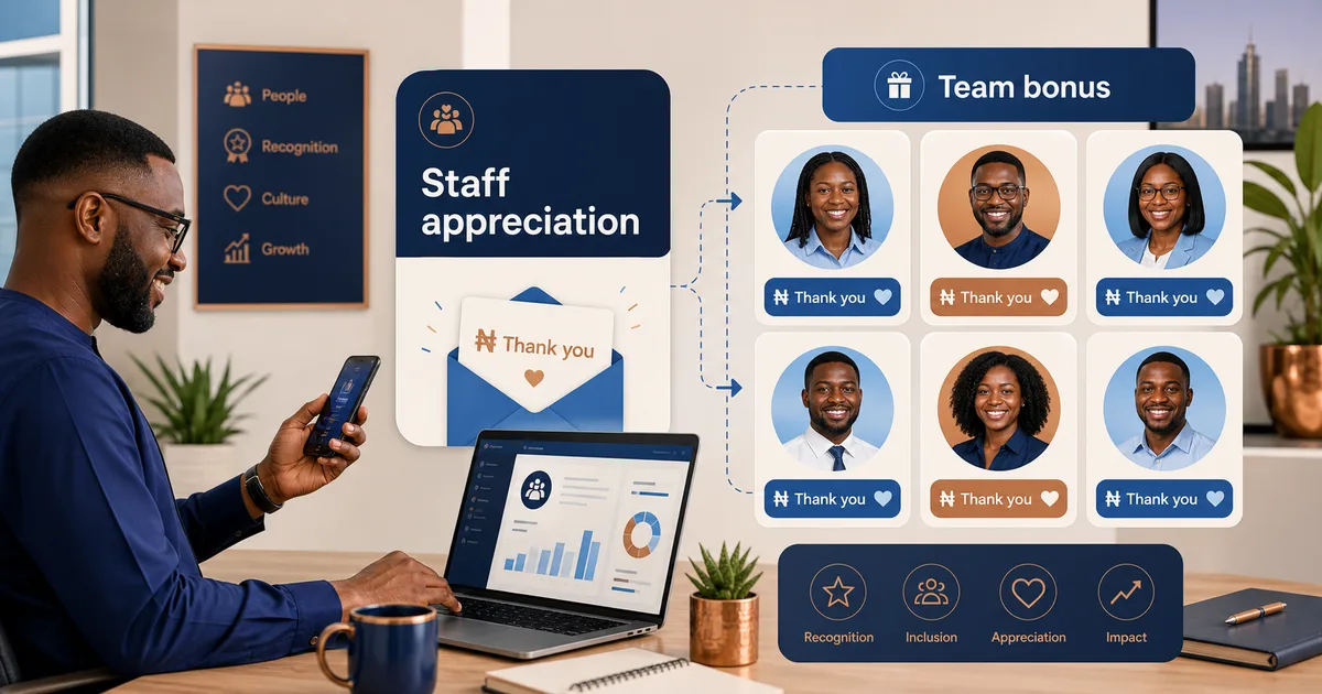 Goodiebag blog image for Corporate Staff Appreciation Ideas for Nigerian Companies (That Actually Work), showing Nigerian social gifting and Naira claim context.