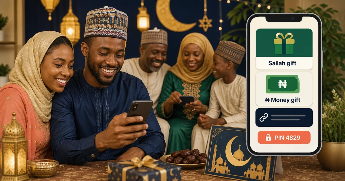 Goodiebag blog image for Sallah Money Gift Ideas for Family and Friends in Nigeria, showing Nigerian social gifting and Naira claim context.
